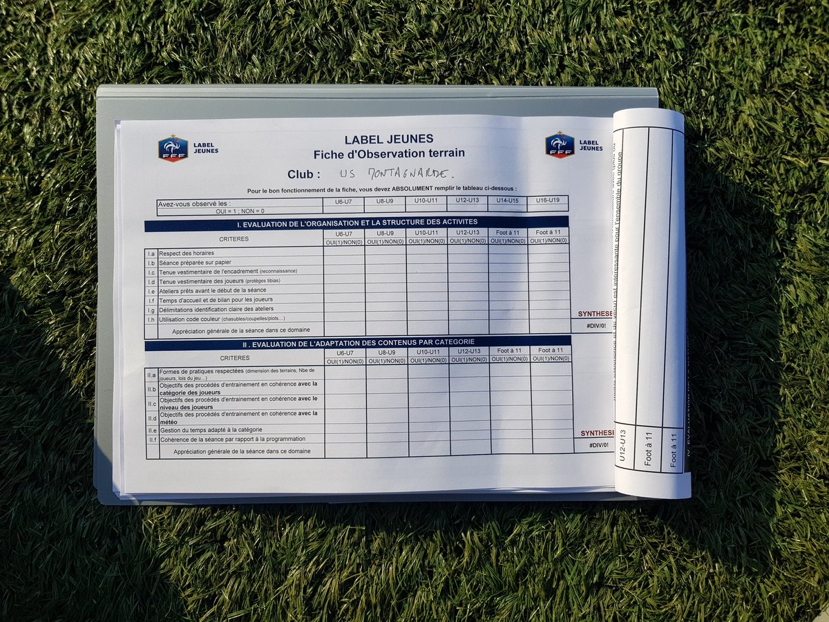 FabMorel35's tweet image. Visite Label Jeunes FFF à l&apos;US Montagnarde. Après une étape d&apos;évaluation théoriques sur les thématiques associatives, sportives, éducatives et d&apos;encadrement, place à la mise en situation pédagogique. #Conseil #Progres #Fixationobjectifs