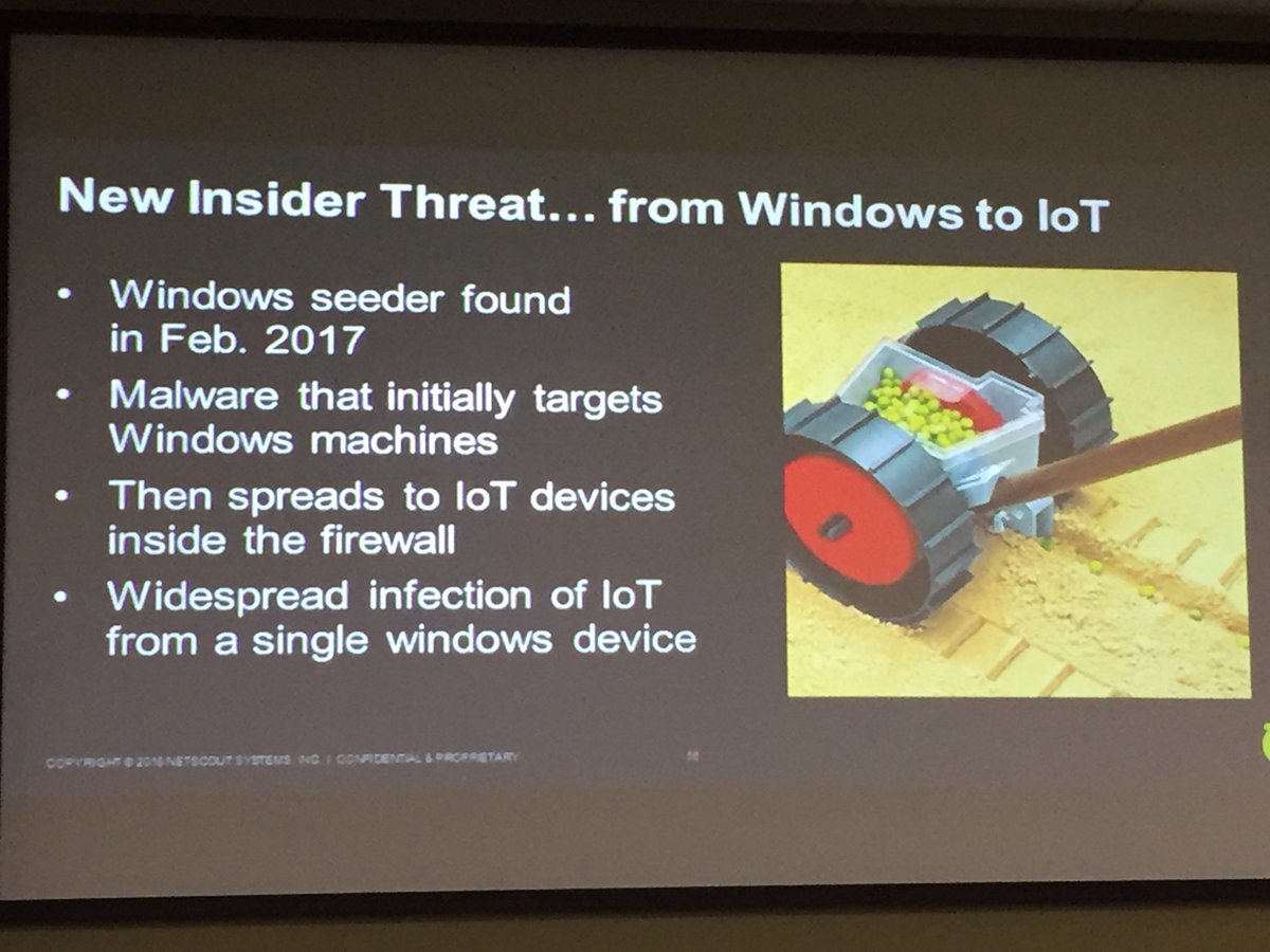 AmlecHouse's tweet image. #NetEvents18 @NETSCOUT Increase in frequency and complexity of #DDoS increasing. #Memcached reflection / amplification resulting in 1.7Tbps DDoS. Multi-vector attacks combine high volume floods, application layer attacks and TCP state exhaustion attacks. @AustCyberSecMag