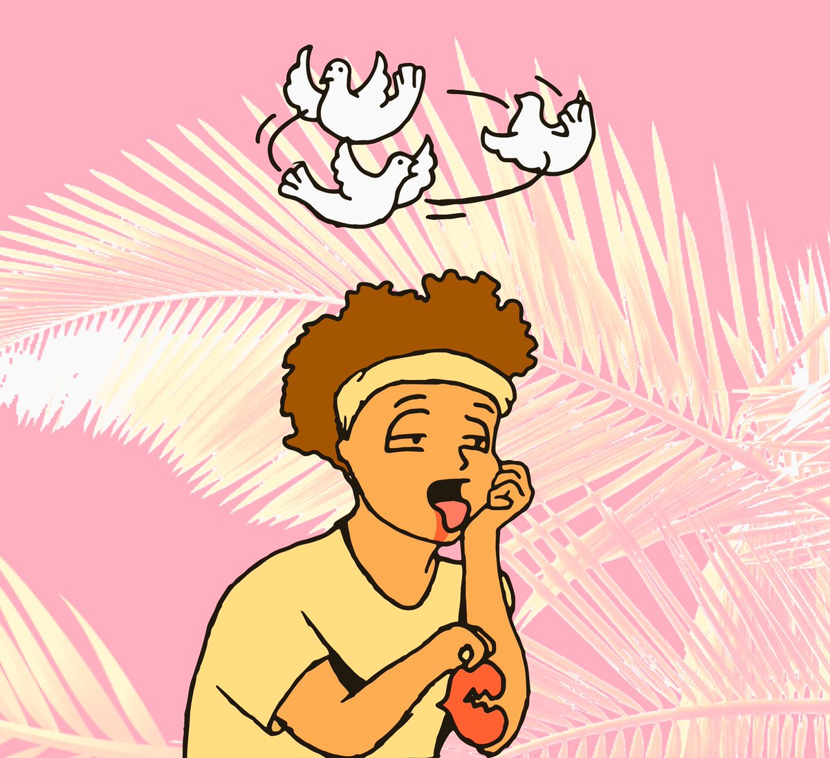 holysaintjay's tweet photo. More art coming soon ✨🌿🦑 #digitalart #Digital #digitalartist #GraphicDesign #animated #animation #art #420 #aesthetic #vaporwave #Pink #yellow #odwolfe https://t.co/9qnykCaiiH