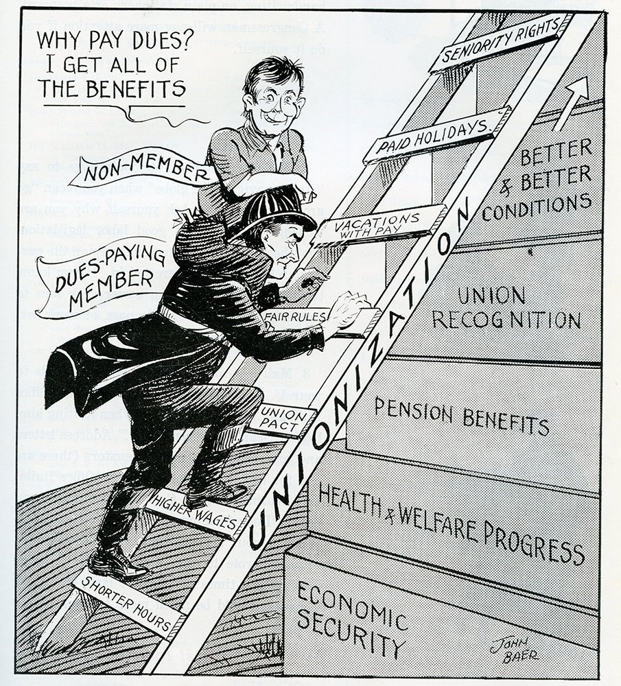 IAFFofficial's tweet photo. Fact: If #Janus becomes law, it means free-loaders will reap the benefits of union representation, not just in negotiating a contract, but also in grievances and many other ways #unions assist their members.  #IAFF100years  https://t.co/K6qBS3CVtN https://t.co/T1VNAkXR8N