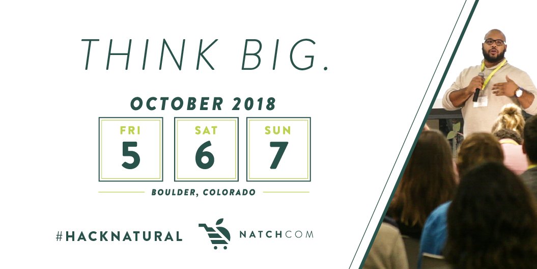 NatchCom's tweet image. THRILLED to announce our next event! Details on keynotes, panels and breakouts coming soon. Buy your tickets today at natchcom.com #HackNatural #NatchCom