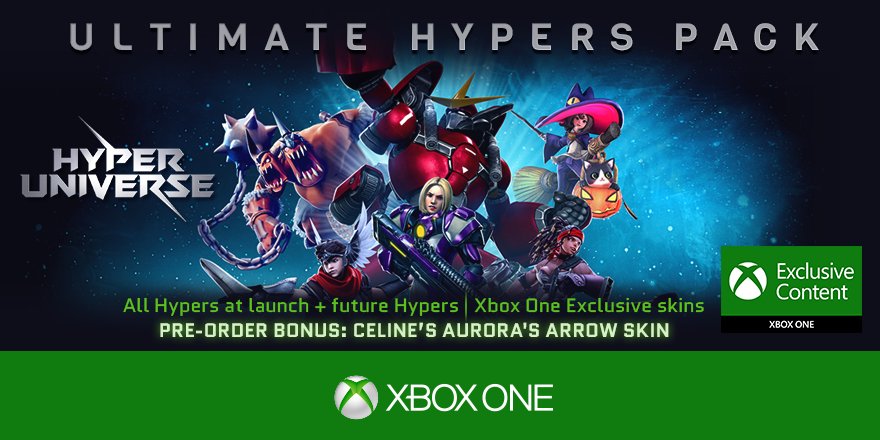 Hyper Universe on Twitter: "Get ready for Hyper Universe on Xbox One and  pre-order the Ultimate Hypers Pack for $19.99! Check out everything that  comes in the pack! &gt;&gt; https://t.co/mvmF4Bugzp  https://t.co/b976d0cOqt" /