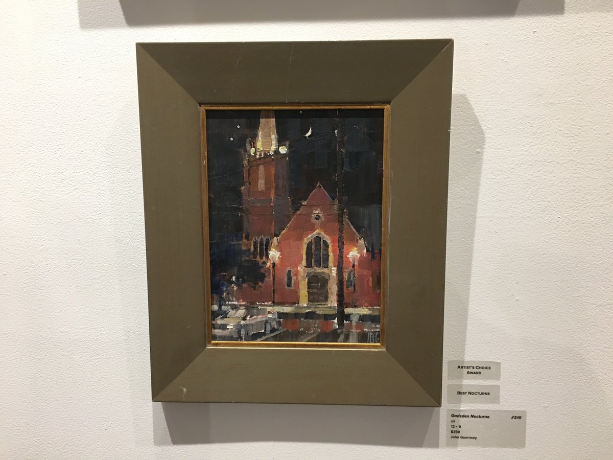 GadsdenMuseum's tweet photo. Best Nocturne
Artist's Choice Award
"Gadsden Nocturne"
oil
12 x 9
$350
John Guernsey

Available for purchase https://t.co/TuyPD8BCcU