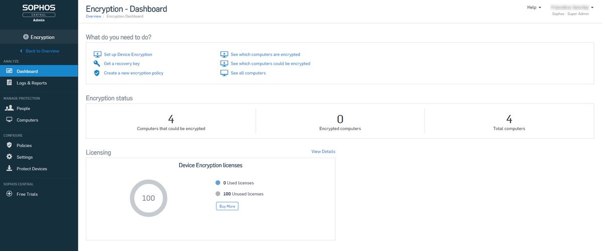 [Sophos Feedback Request] Have you tried our new Encryption dashboard on Sophos Central? We would love to get your feedback on it! soph.so/kvL330k9hxP ^fs