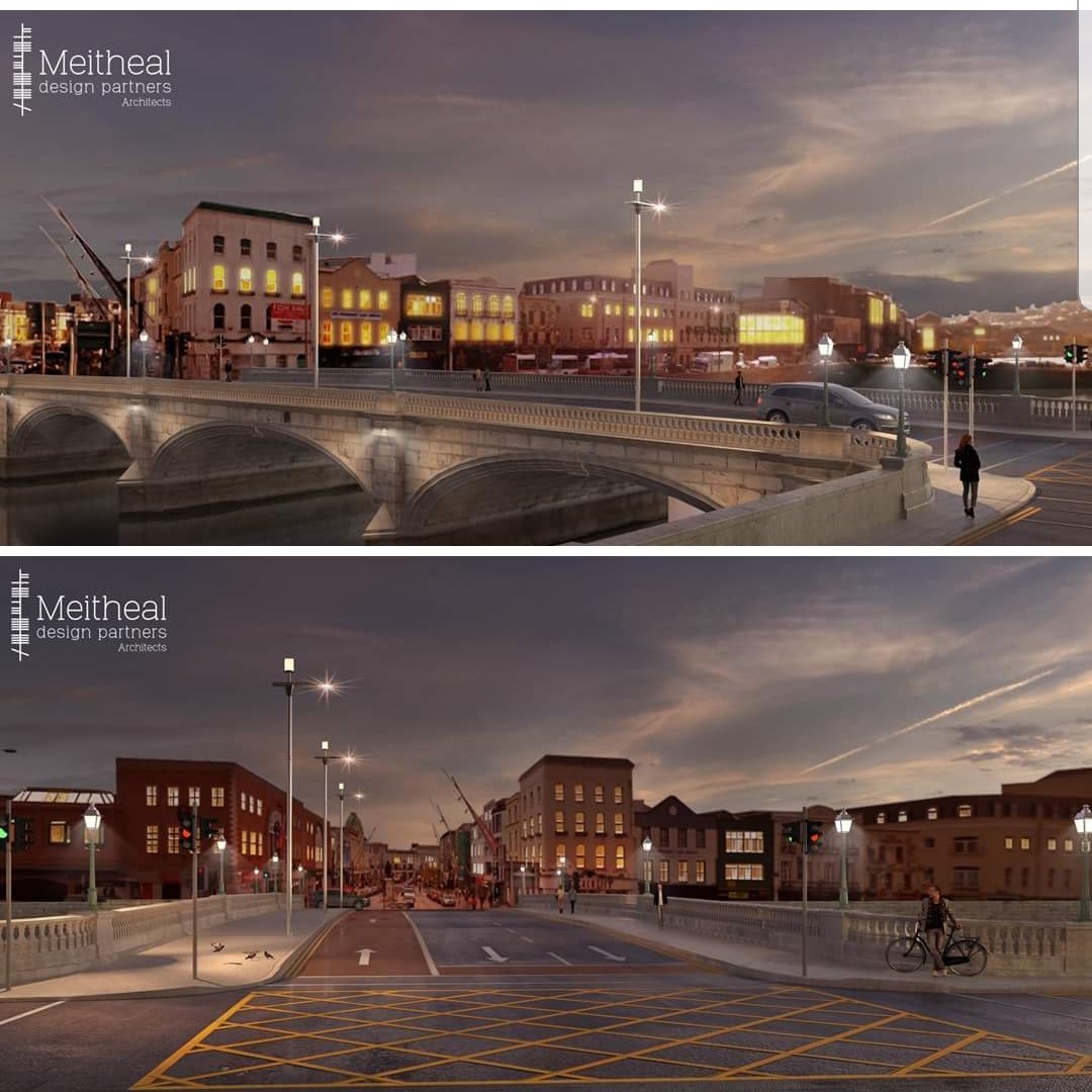 The_VQ_Cork's tweet photo. Sneeky preview of what's in-store for 'The gateway to the Victorian Quarter', St Patrick's Bridge. Check out the restored lights. Thanks to Meitheal Design Partners for the images
#crossthebridge https://t.co/ocGzuXr4yD