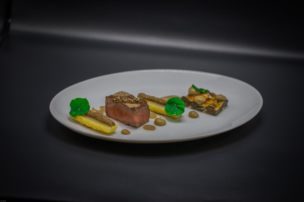 DANIEL (@danielny) on Twitter photo Scharbauer Ranch Wagyu Strip Loin, Morels, Pomme “Pont-Neuf”
Green Peppercorn Sauce. <a href="/EddyEleroux/">Eddy Leroux</a> @Scharbauersranch @johnscharbauer5 <a href="/DanielBoulud/">Daniel Boulud</a> Scharbauer Ranch Wagyu Strip Loin, Morels, Pomme “Pont-Neuf”
Green Peppercorn Sauce. <a href="/EddyEleroux/">Eddy Leroux</a> @Scharbauersranch @johnscharbauer5 <a href="/DanielBoulud/">Daniel Boulud</a>