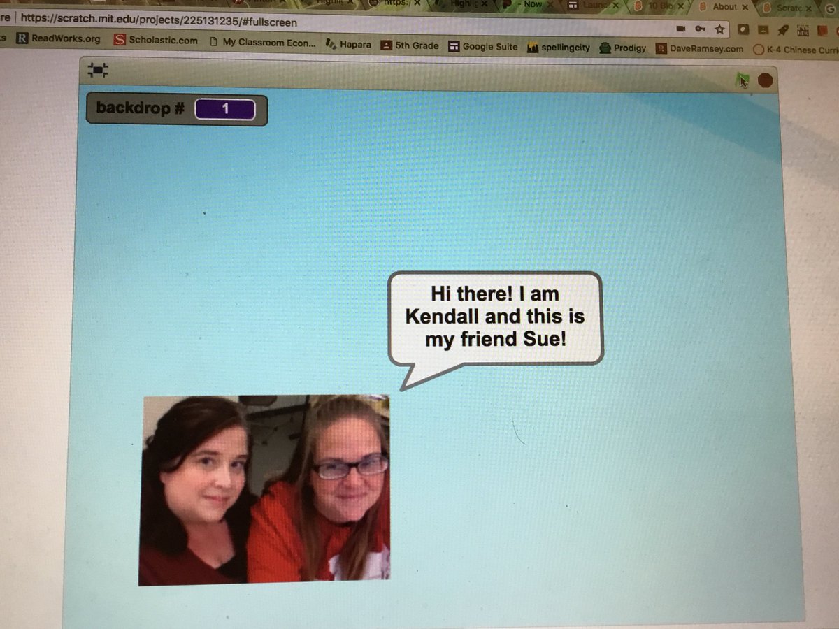 i_teach_K's tweet image. #csesd112 so fun to create our Scratch ‘all about me’ project.