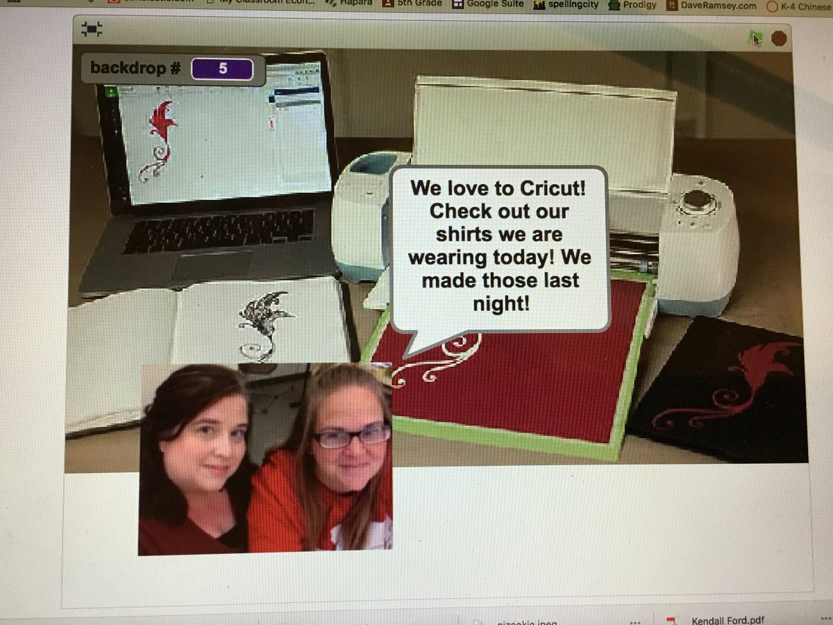 i_teach_K's tweet image. #csesd112 so fun to create our Scratch ‘all about me’ project.