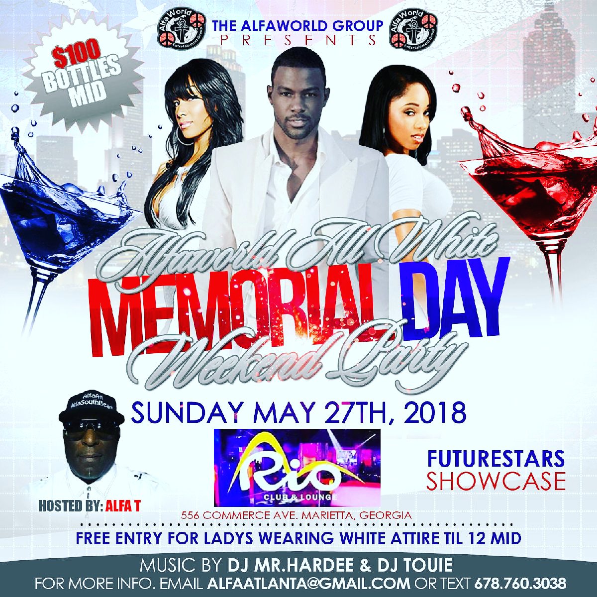 AlfaWorldATL's tweet photo. #atl #atlanta #sundays #memorialdayweekend JOIN US THIS SUNDAY AlfaAtlanta@gmail.com.678.760.3038....#randblive #liveperformance #vipsections #vip #bottleservicespecials #allwhite #allwhiteparty #allwhiteaffair #atlnightlife #hookah #live #grownandsexy #marietta #cobbcounty https://t.co/v9ray4foXW