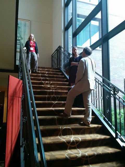 UTeachopotamus's tweet photo. Can anyone even tell this is #throwbackuteach? Marder Flyby pic taken #uteachconf 2014. But probably looks exactly like the current day Marder Flyby. At least he's got a shirt on. #neverforget https://t.co/faZRwDo3Gu