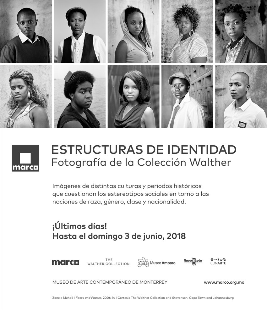 📅ÚLTIMOS DÍAS de la exposición ➡️Estructuras de Identidad/Fotografía de la <a href="/walthercollect/">Walther Collection</a> en <a href="/MuseoMARCO/">@MuseoMARCO</a> hasta el próximo 3 de junio.

📌Más de mil 500 piezas fotográficas y video.
📌Curaduría: Artur Walther y Simon Njami.
📌Organizada en colaboración con el <a href="/MuseoAmparo/">Museo Amparo</a>