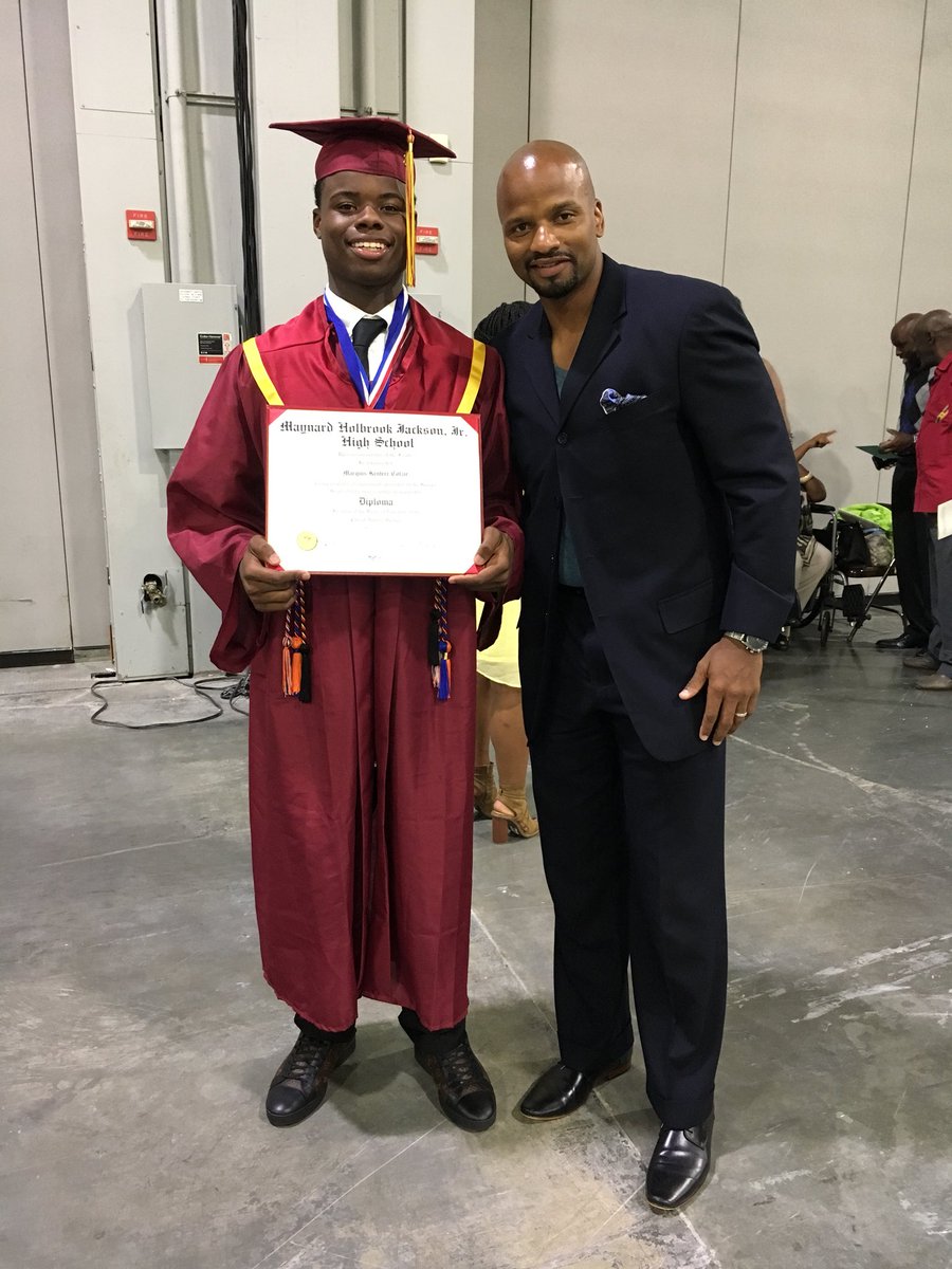 Very special &amp; emotional moment yesterday...Very Happy for my players graduating  from Maynard Jackson HS! The BEST MOMENT as their COACH!