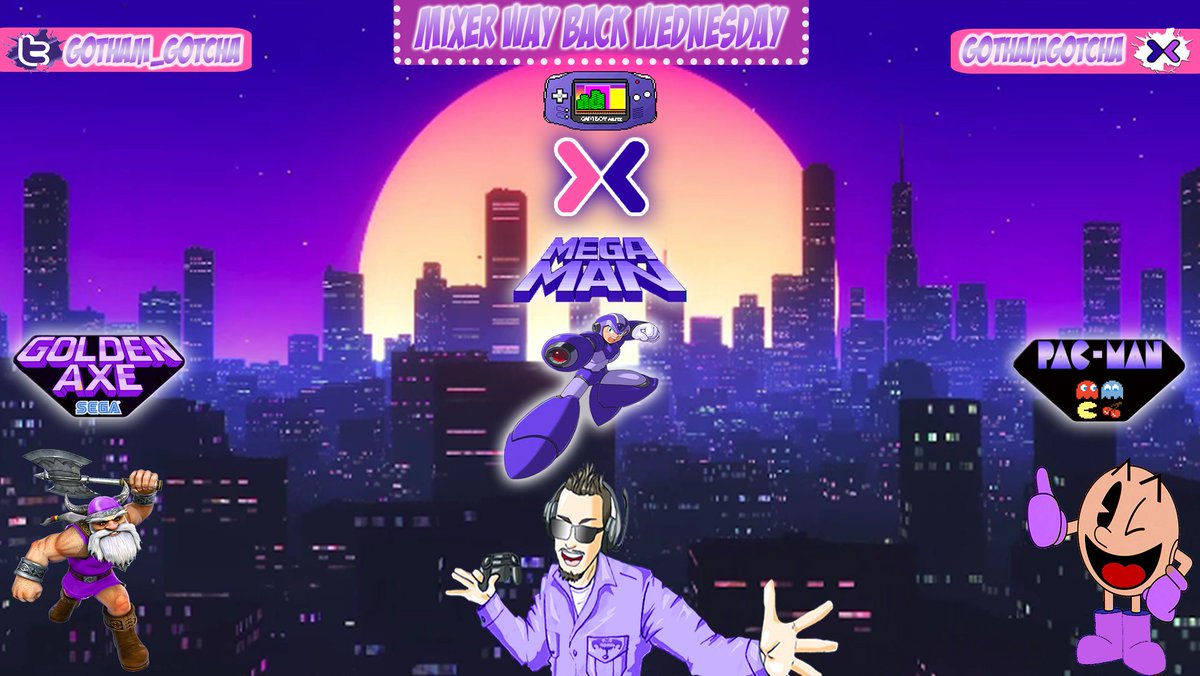 GGUniverze's tweet photo. @WatchMixer #Waybackwednesday #sega #goldenaxe #megaman #pacman #retroscenes #retrooverlay #90smusic @RetweetMixer @MixerUnified @SupAllStreamers @StreamingUN Callin all #princeofbelair #boyz2men lovers come hang out!! #positive #respect #cmtyfirst  #retro #streamer 20 mins🔴live https://t.co/47kE7NjPHg