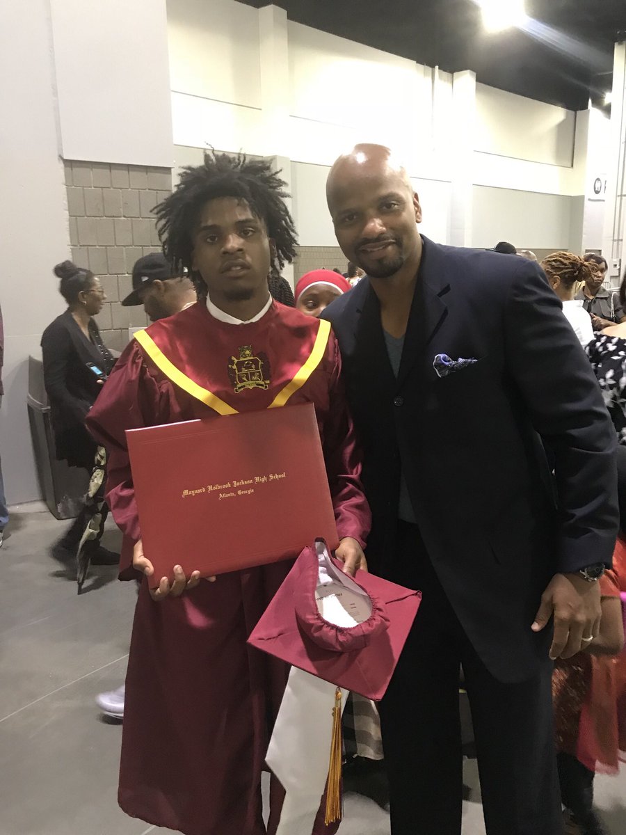 Very special &amp; emotional moment yesterday...Very Happy for my players graduating  from Maynard Jackson HS! The BEST MOMENT as their COACH!