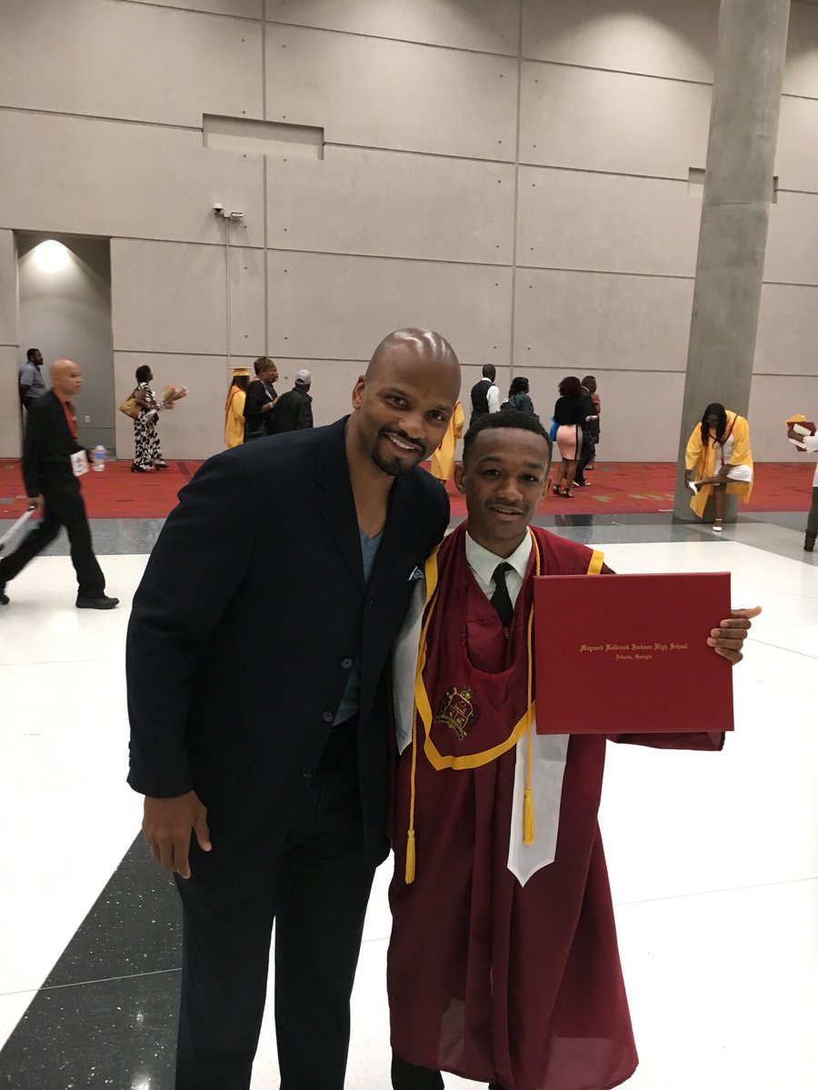 Very special &amp; emotional moment yesterday...Very Happy for my players graduating  from Maynard Jackson HS! The BEST MOMENT as their COACH!