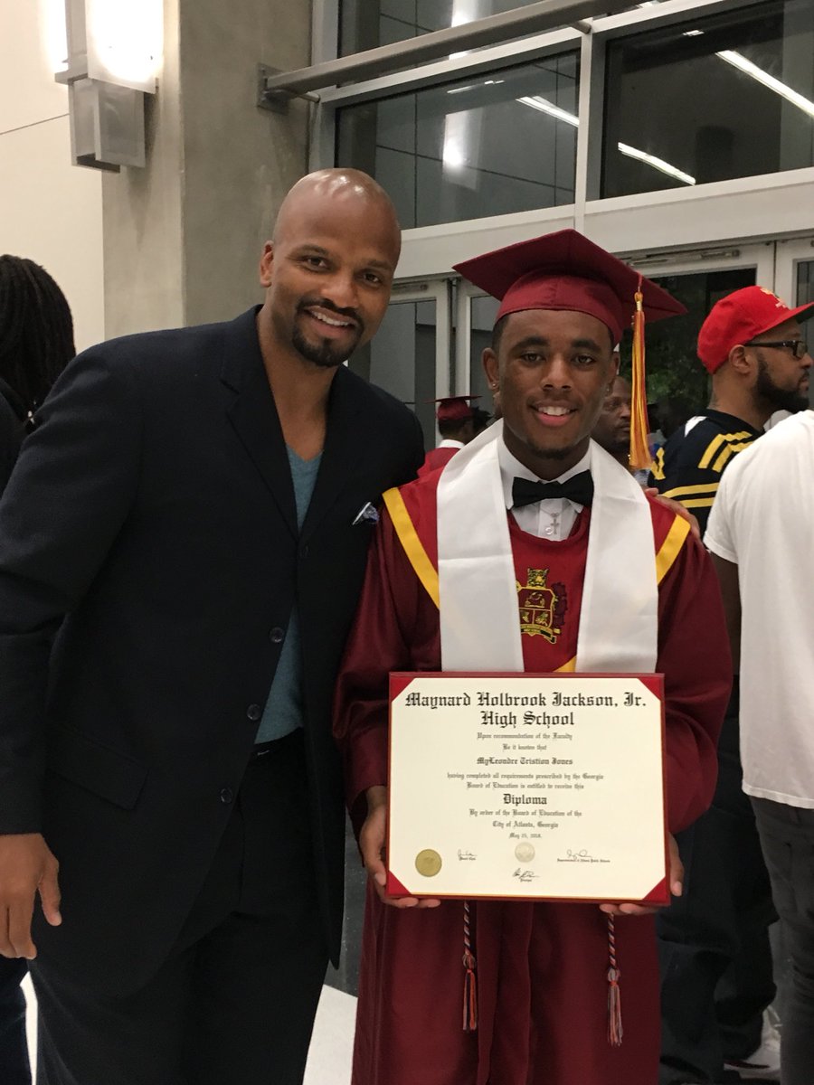 Very special &amp; emotional moment yesterday...Very Happy for my players graduating  from Maynard Jackson HS! The BEST MOMENT as their COACH!