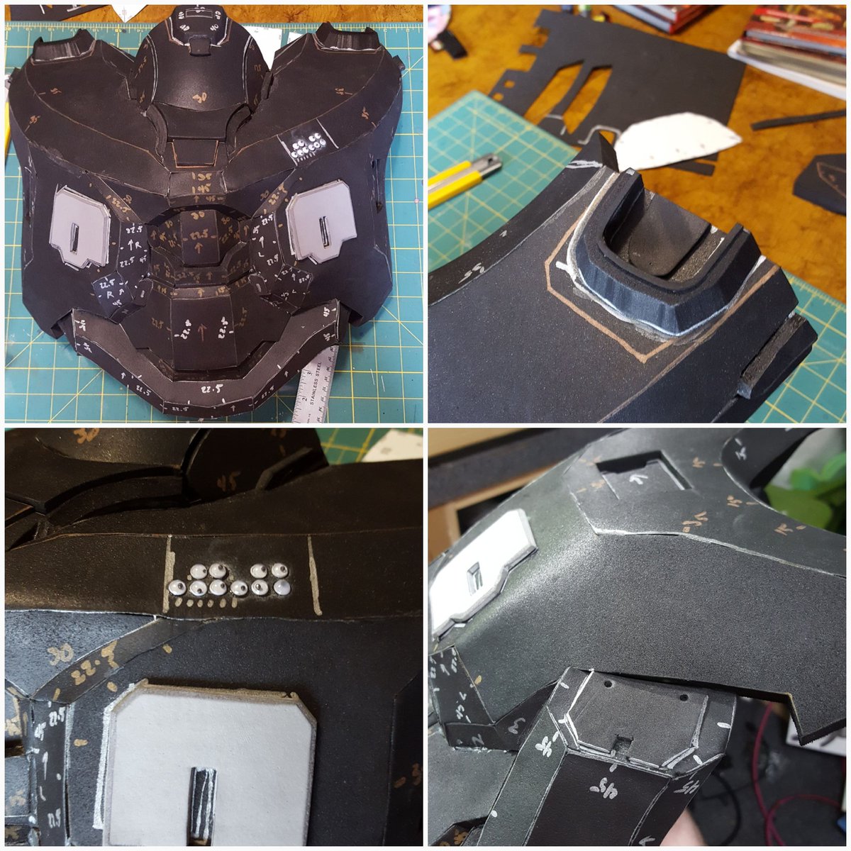 All the detail pieces are done. #Cosplay #CosplayWIP #HaloCosplay #SpartanKelly #CreativeCloset #405th