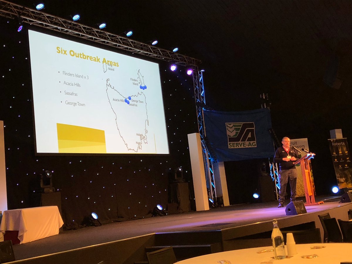 Dr Lloyd Klumpp of Biosecurity Tas says mail deliveries into Tas also turn up a range of pests. #FGT2018