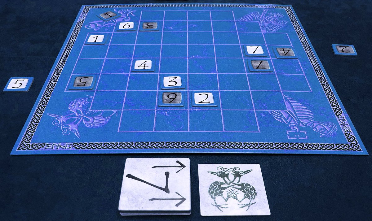 MeepleMaven's tweet photo. ⓸Two➠ #Epigo is available as an app, but we like playing in person. Always a laugh to sit across from someone 🕵️‍♀️ trying to guess their next move, and bluff regarding yours 😎. #SimultaneousActionSelection fr @MasqGames. https://t.co/OiHJZ9WW2H