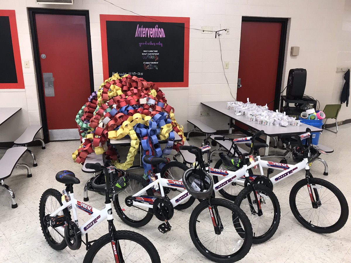 Vary amazing day today! <a href="/BoonesCreekElem/">Boones Creek Elem</a> Awarded $200, 4 bikes, and 95 attendance prizes! And I got taped to a wall, because BCE students rocked the school reading challenge! I love my job! <a href="/WCDE_TN/">WashingtonCoSch TN</a>