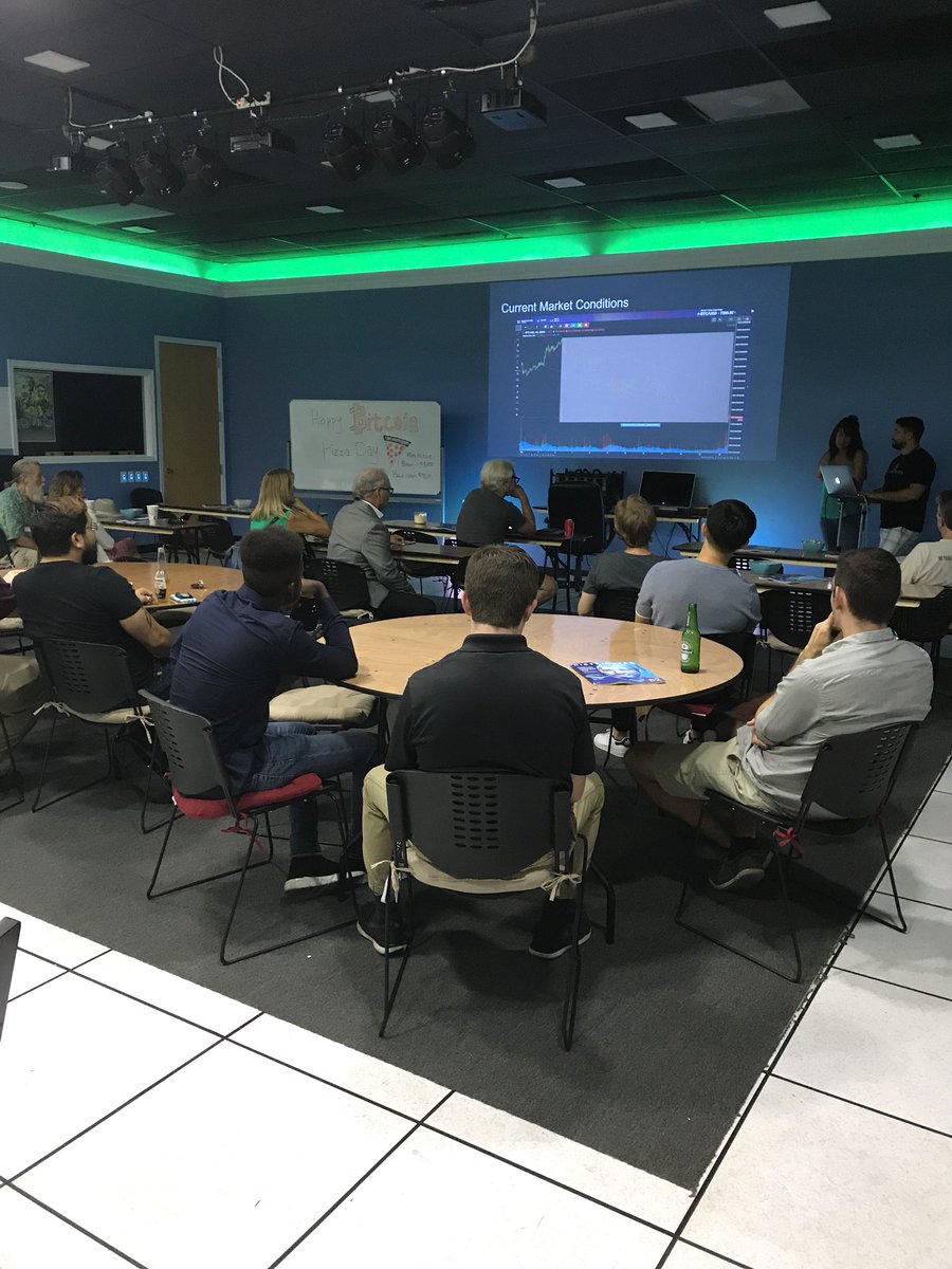 Currently attending <a href="/BlockSpaces_io/">BlockSpaces</a> wednesday blockchain meetup!