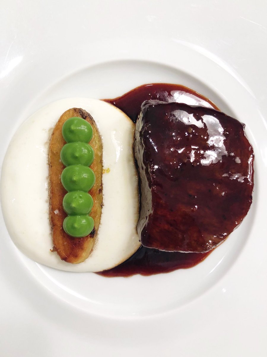 PerSeNY's tweet photo. 100 Day Dry Aged Snake River Farms Beef Ribeye | Fingerling Potato, Broccoli Purée, Cabot Cheddar Mousseline and Steak Sauce https://t.co/bc179ZsN5t