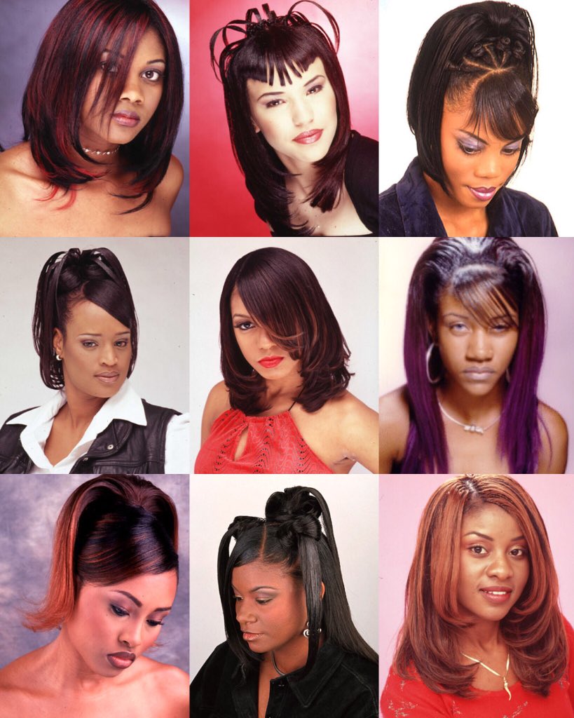 90s Black Hair Popular Styles  Finger Waves Box Braids