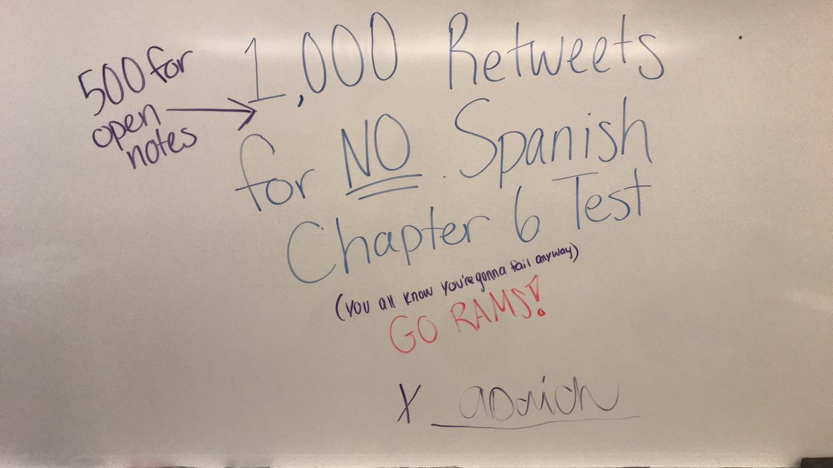 IanDodson9's tweet photo. Retweet so we don’t have to take this test!! https://t.co/rLPDf4ZThP