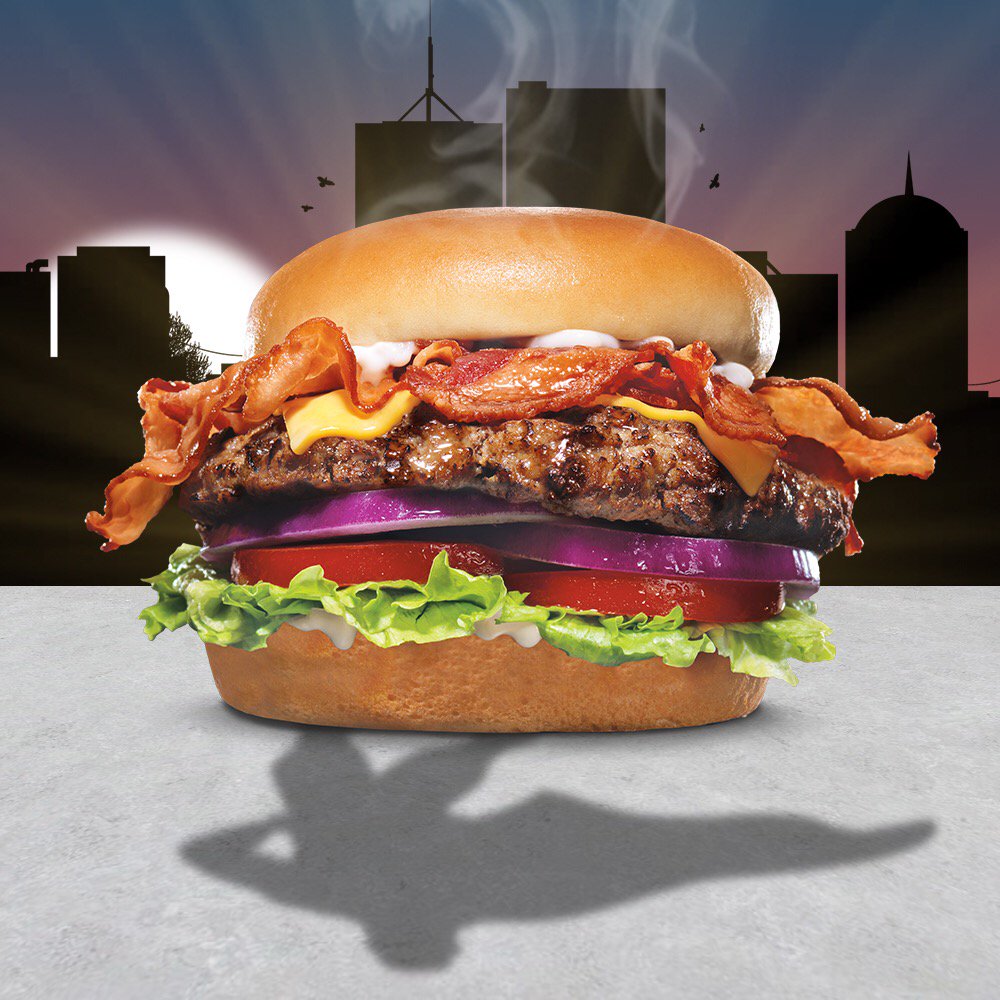 CarlsJrAU's tweet photo. Not all superheroes wear capes... 💪🏼🥓 #SuperBacon https://t.co/yfCSszfPoh