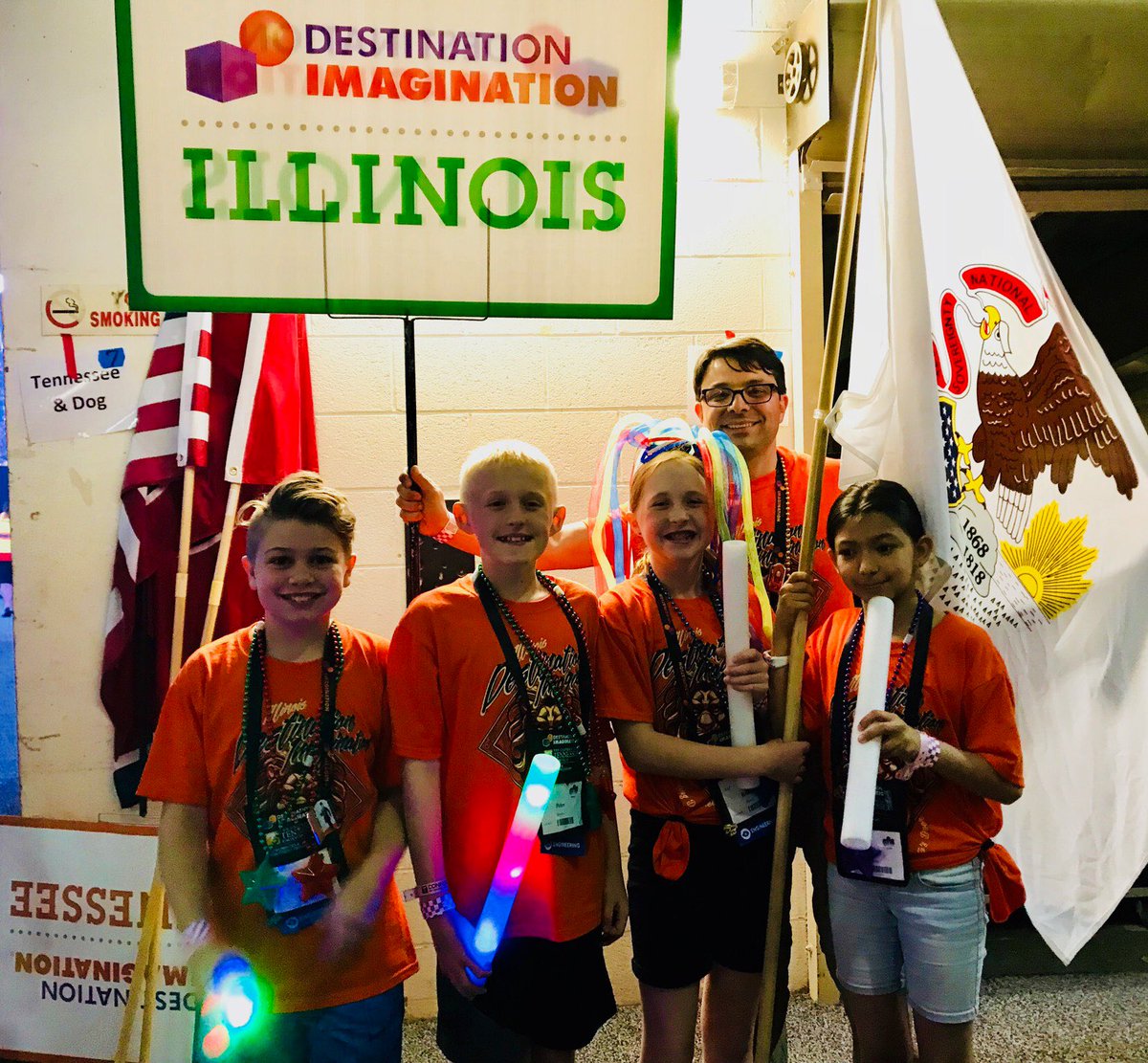 nicole_tye's tweet photo. South Park’s Destination Imagination team “Engineering Megaminds” representing Illinois in the Opening Ceremonies Parade at Global Finals in Knoxville, Tennessee! #engage109 https://t.co/X9wKgQ01tG