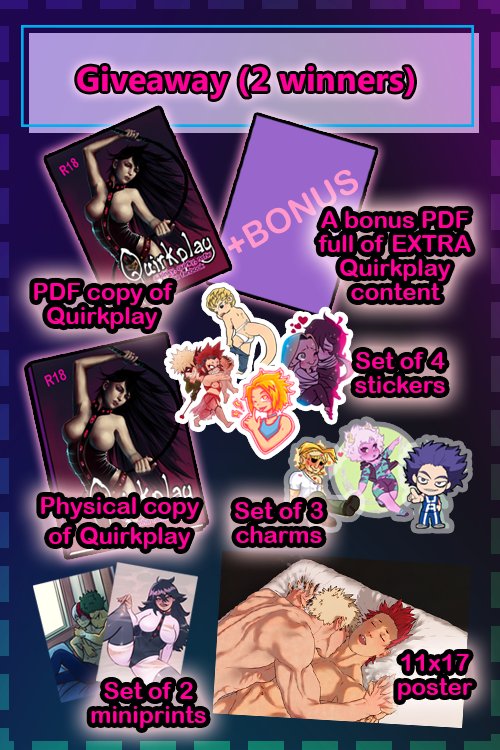 quirkplay's tweet photo. 🖤 QUIRKPLAY GIVEAWAY 🖤
We’re giving away 2 Quirkplay Tier 5 bundles!  2 winners will be selected randomly on June 18

There are 2 ways to enter:

1 Preorder a copy of Quirkplay at Tiers 1-4: https://t.co/MKdZA8qIHx
2 Reblog+like this post: https://t.co/gFY610ed3t

Good luck! ✨ https://t.co/cTBlWlTpzZ