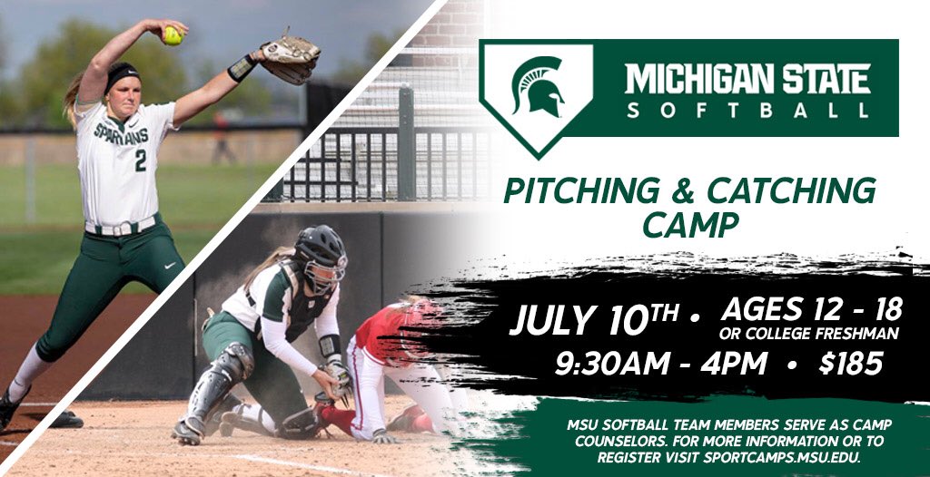 Msu Softball We Ve Got A Camp For You No Matter Your Age Or Ability Level Come And Train Like A Spartan Msu Softball We Ve Got A Camp For You No Matter Your Age Or Ability Level Come And Train Like A Spartan