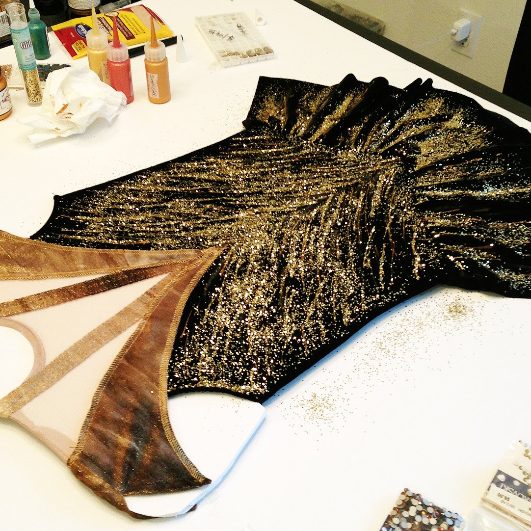 More glitter, more gold. #fashion #fashiondesigner #FIDM