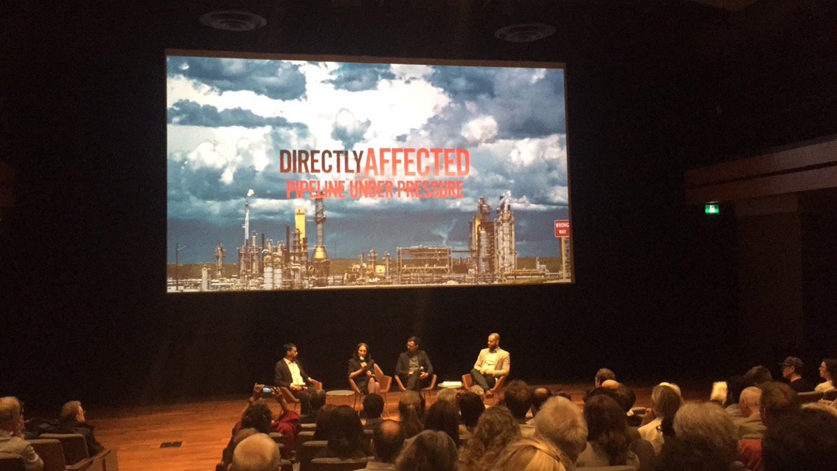 kascarfone's tweet photo. Great screening of Directly Affected and expert panel discussion on Kinder Morgan @DirectlyAffectd  @envirodefence @NatObserver @PatDeRocH @mikedesouza and Robyn Allan #directlyaffected https://t.co/Rq0g87aXT7