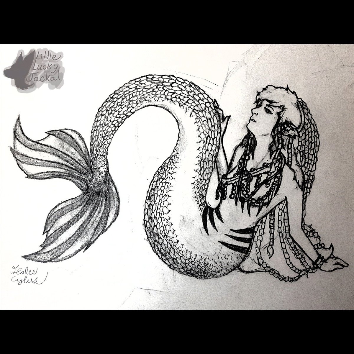 Mermaids will always be fun to draw~

Medium- pencil

#sketch #mermaid #freshwatermermaid #jewelryaesthetic