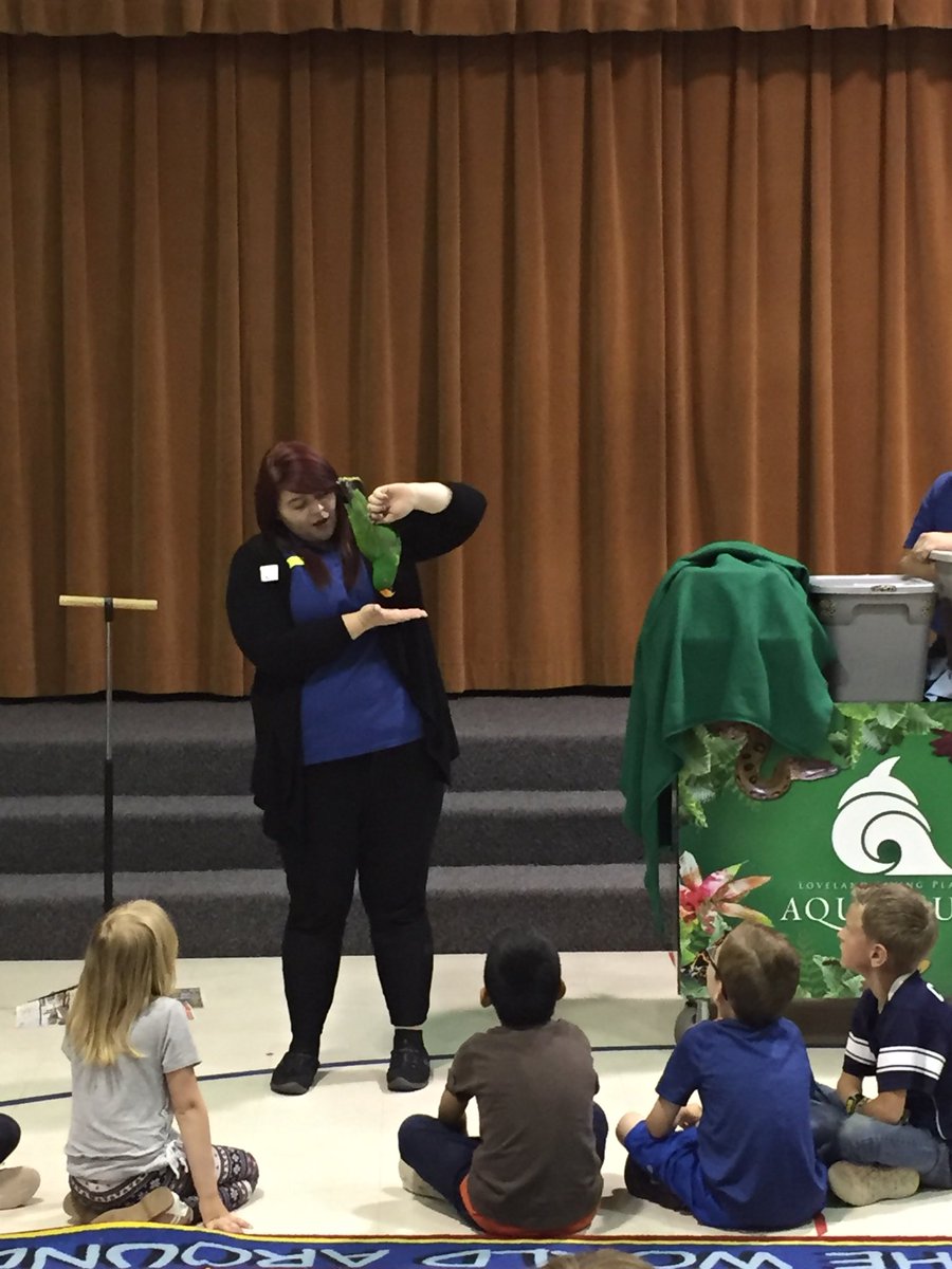 Orchardeagles's tweet photo. The Living Planet Aquarium came to visit with 2nd grade today and taught us about some different animals and habitats they live in. https://t.co/kY1HUIyUs6