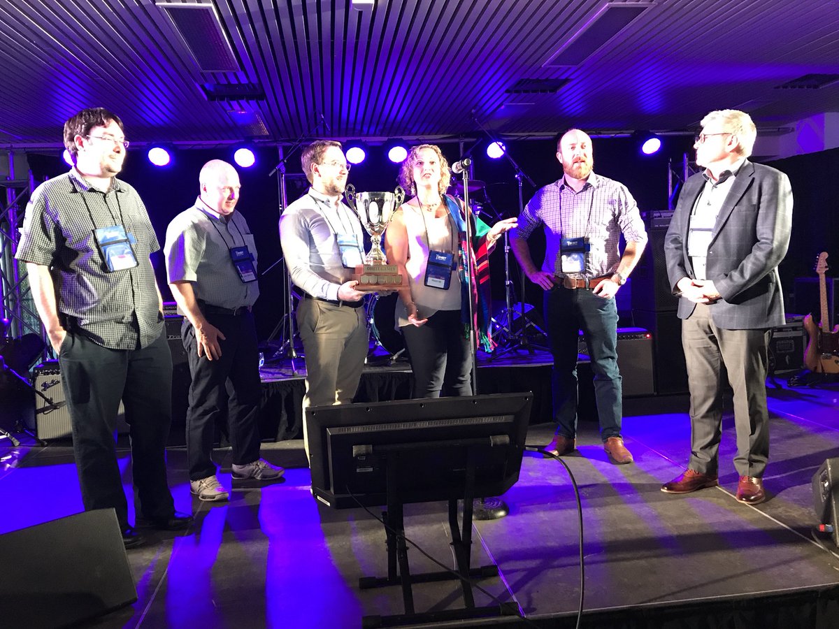 bev1n's tweet photo. We won the #OHEIT2018 games! Go UOIT https://t.co/3LXhT1Qhs1