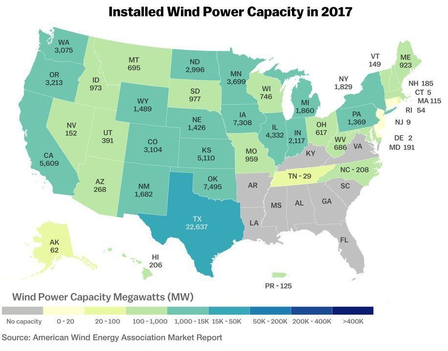 BryanDruzin's tweet photo. Wind turbines have cropped up like dandelions across large areas of the US.
#WindPower #windpower2018 #climate #environmentalism #pollution #globalwarming #environment #ActOnClimate #climatechange #RenewableEnergy https://t.co/iS5onUxjB8
