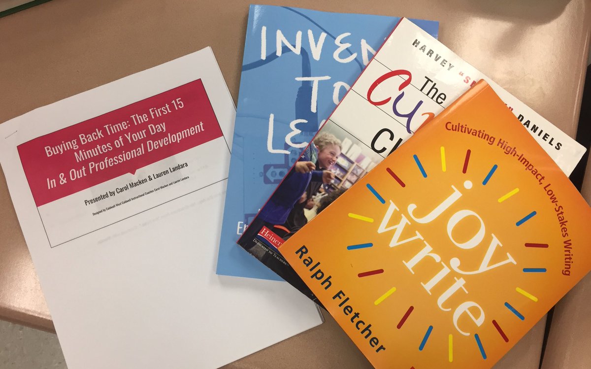 LaurenLGuarino's tweet photo. Our last In and Out professional development of the year! We focused on how to launch the 15 minutes of the school day to maximize #studentengagement and #teacherefficiency. Thank you @MrsGuenther3G, @cwc_believe, @brown_bd and Mrs. Limatola for attending! https://t.co/xHSeGxjUPq