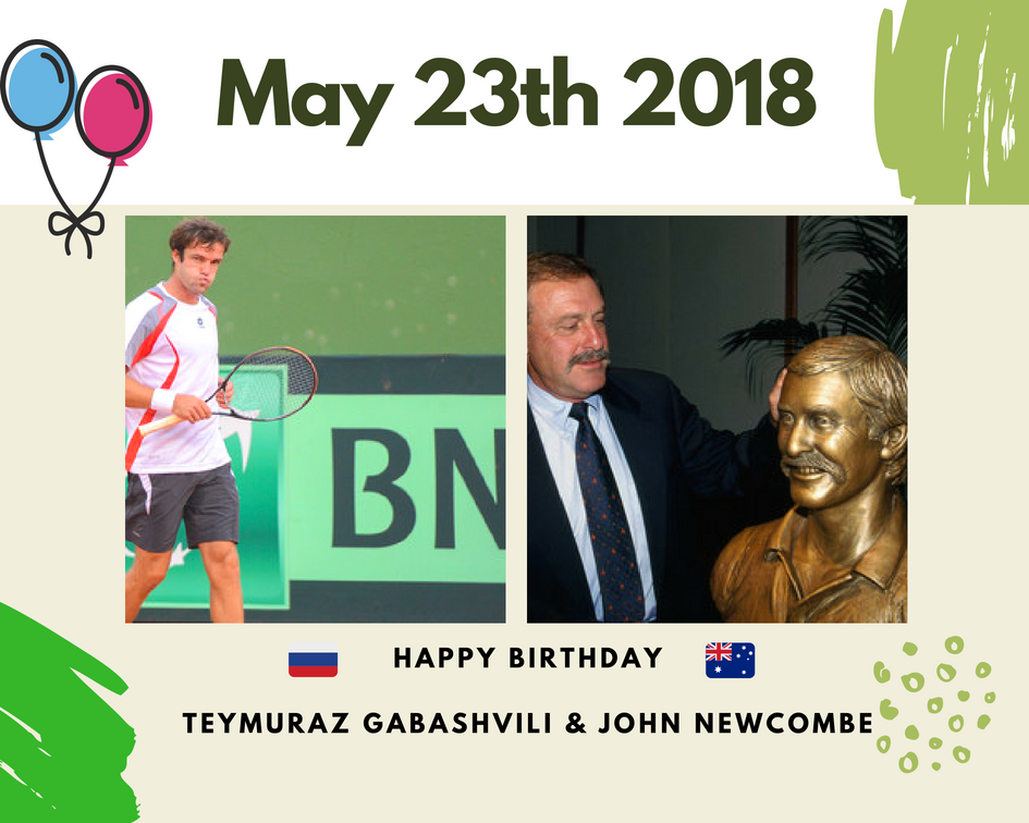 Happy 3 3 birthday, Teymuraz Gabashvili !
Happy 7 4 birthday, John Newcombe Tennis Ranch ! 