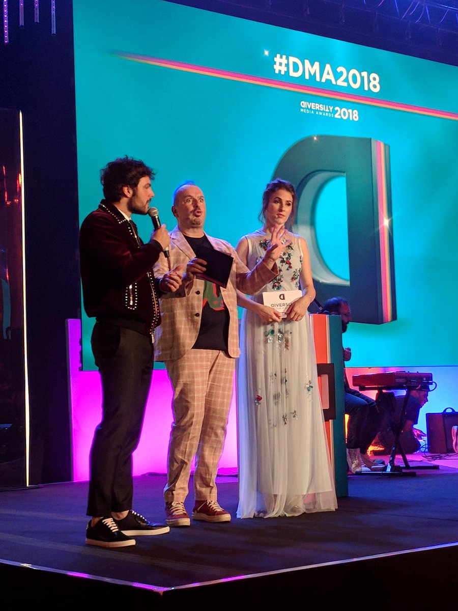 VittoriaTen's tweet photo. #DMA2018 Un trio magico! #lovewins #Diversity #diversitylab #googleitaly @googleitalia 🌈🌈🌈 #loveandproud #prideforeveryone https://t.co/vLPLOgYuSg