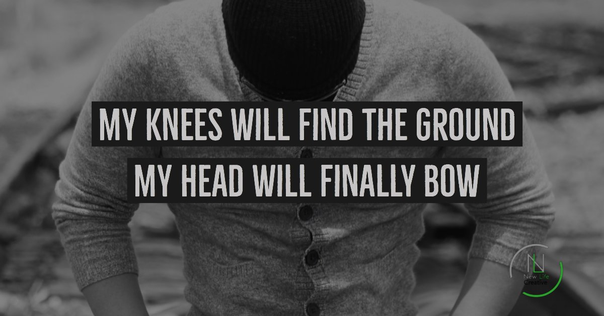 NuLifeCreative's tweet image. My knees will find the ground my head will finally bow, cause your love is what I need what I need to keep me  going. Great lyrics from my good friend Matt Thien.