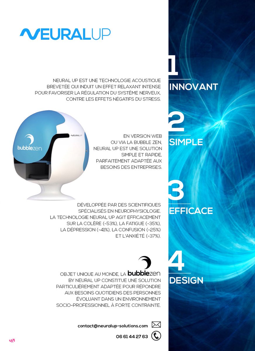 benoit_akakpo's tweet photo. Retrouvez nous à Paris Porte de Versailles au salon #VivaTechnology le 24, 25 et 26 mai 2018.
En collaboration #ARIIPACA #Leetdesign .
La nouvelle formule du bien être au travail #neuralup #icaresciences.
Vive la bubble zen.😀😉😘 https://t.co/Aswv9iNyOY