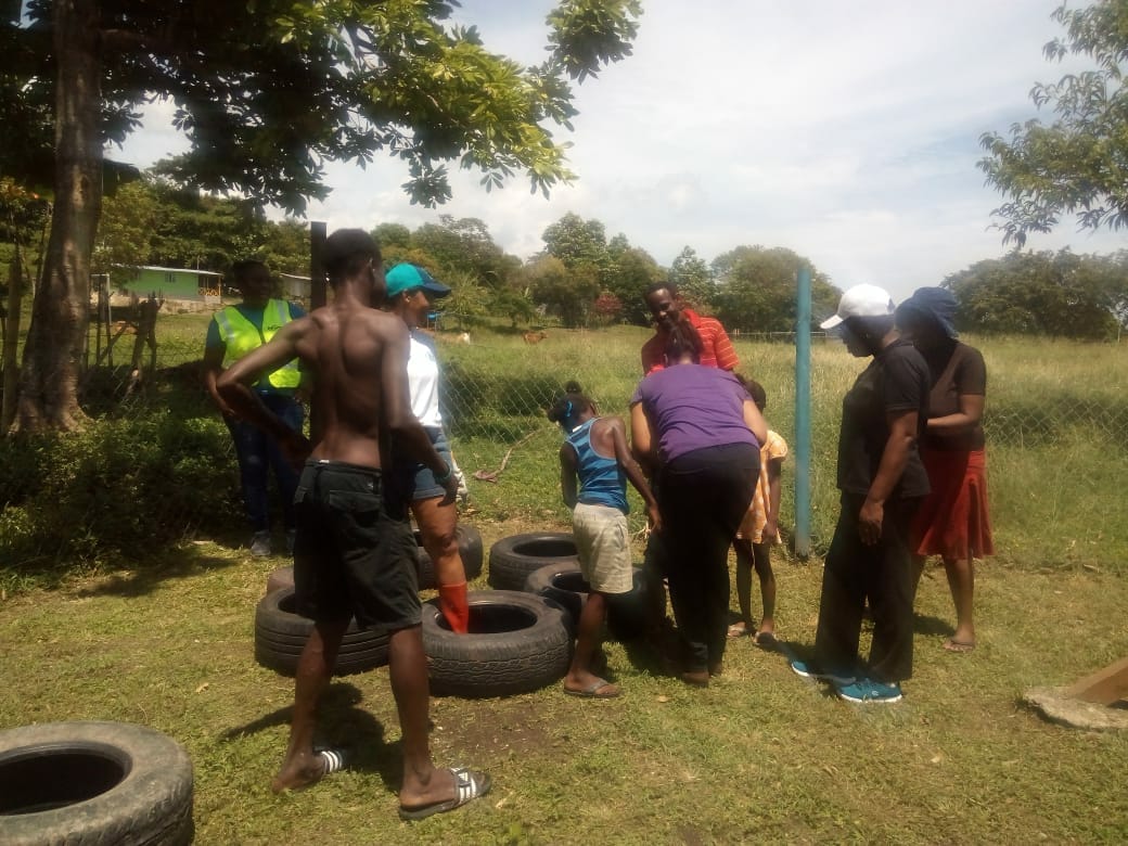rayice2000's tweet photo. Team #Hearttrustnta #jfll and #nys NE region are at the Windsor Early Childhood Institution in St. Ann for #LabourDay2018 #rampitupfixitup https://t.co/VC1j4Rckfu