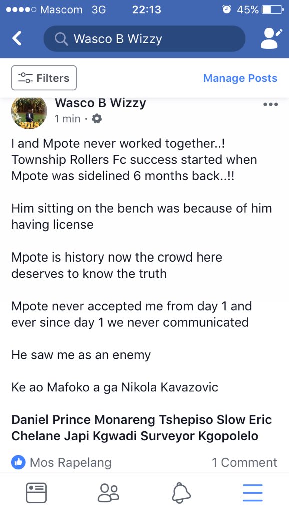 WascoBWizzy's tweet photo. With due respect our coach shouldnt have said that on nationa TV..!! https://t.co/suICAFoZaT