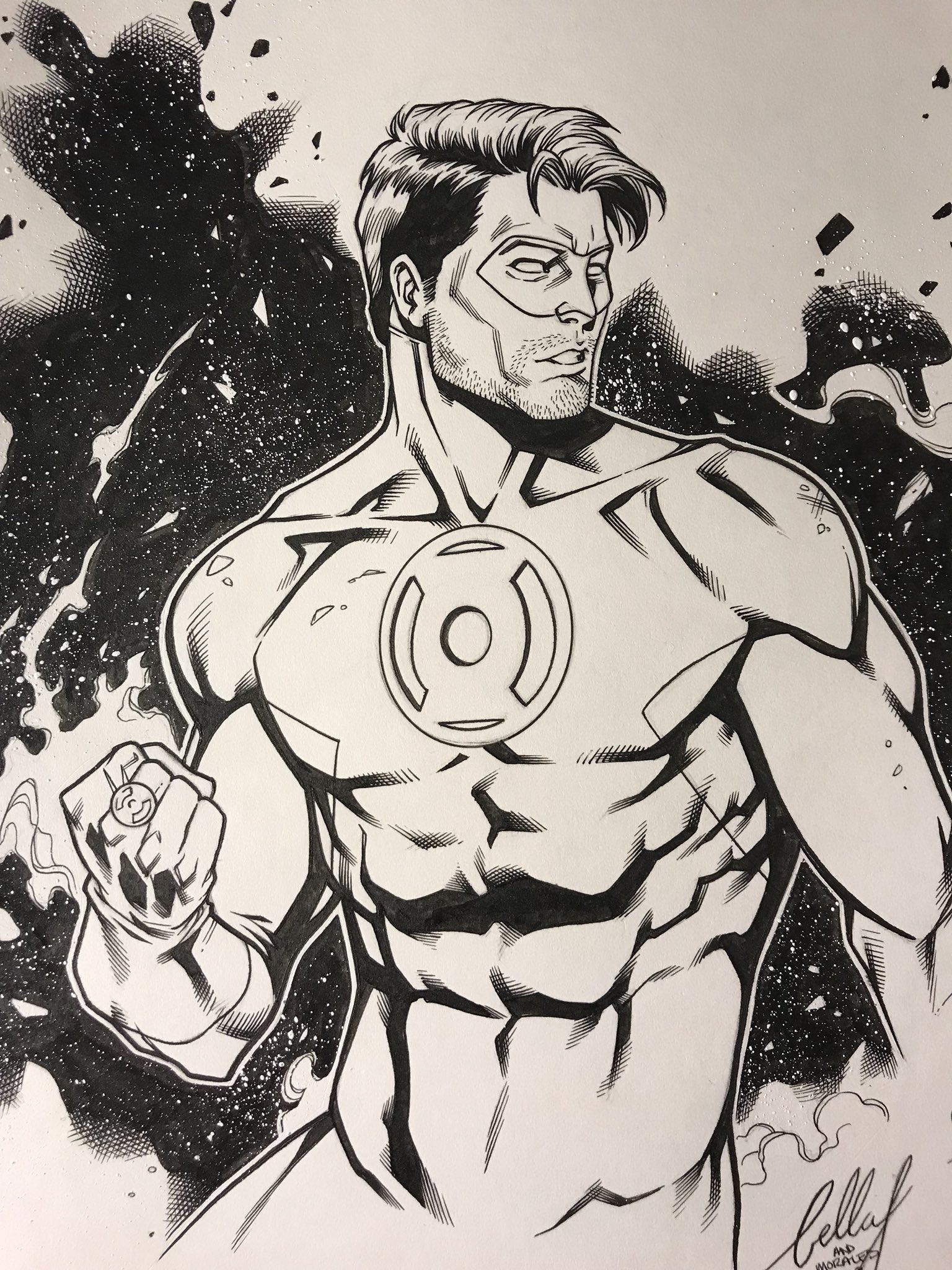 Green Lantern Pencil Drawings