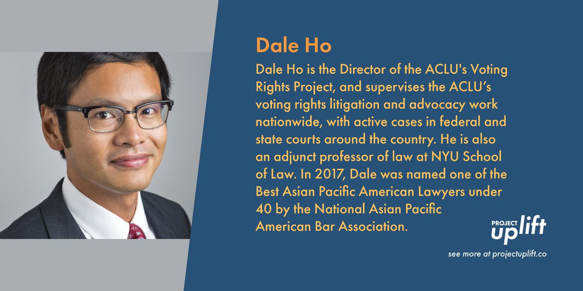 UpliftProject's tweet image. “To me, AAPI visibility means representation beyond tokenism: playing meaningful roles in all areas of cultural, economic and political life; and using our visibility to fight for equal opportunities for all Americans.” —@dale_e_ho #APAHM