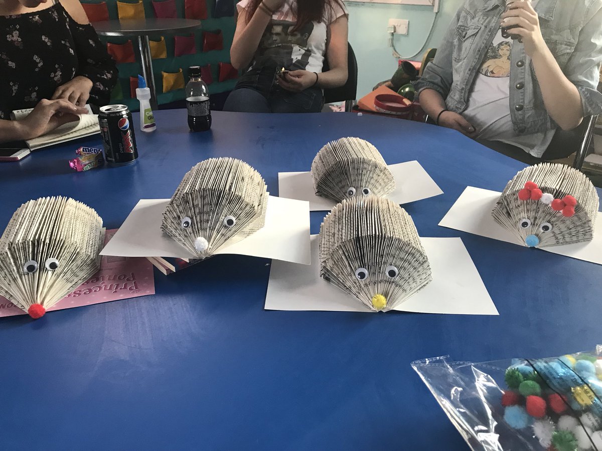 The girls had fun making these cute hedgehogs in a session run by one of our Cadets