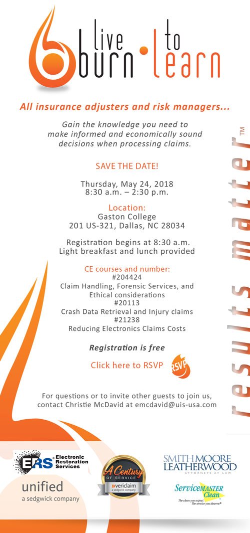 Join us for our live burn on May 24th. #NorthCarolina