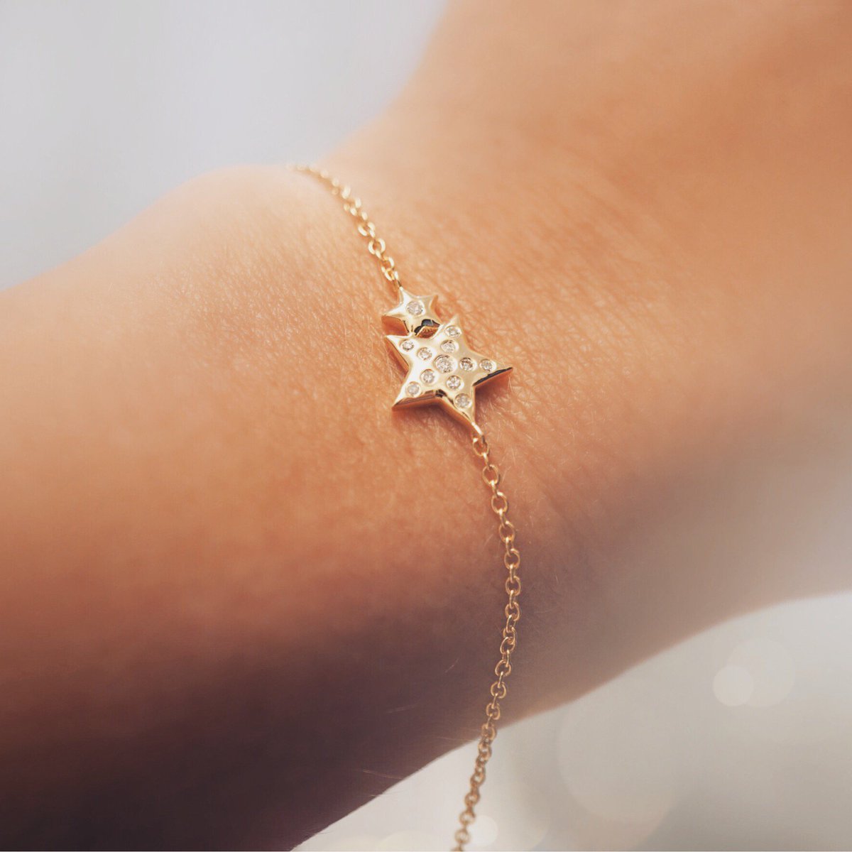 Twinkle twinkle ✨✨ Ft. The Double Star Diamond Bracelet #diamonds #diamondbracelet #finejewelry #newcollection #spring2018 #Stars